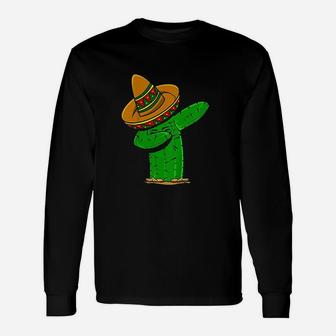 Dabbing Cactus Cinco De Mayo Dance Outfit Unisex Long Sleeve | Crazezy AU