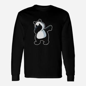 Dabbing Panda Bear Unisex Long Sleeve | Crazezy