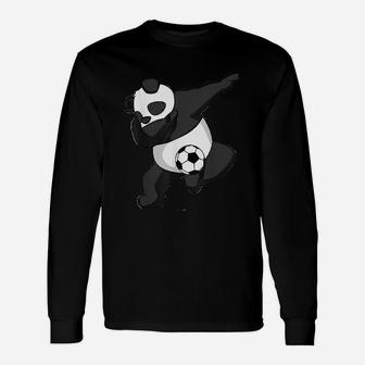 Dabbing Panda Soccer Unisex Long Sleeve | Crazezy DE