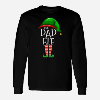 Dad Elf Group Matching Family Christmas Gift Daddy Men Unisex Long Sleeve | Crazezy DE