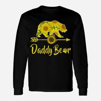 Daddy Bear Sunflower Funny Mother Father Gifts Unisex Long Sleeve | Crazezy