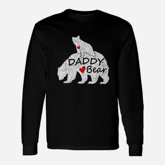 Daddy Bear With 1 One Cub Dad Fathers Day Unisex Long Sleeve | Crazezy