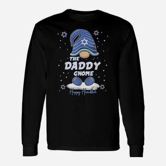 Daddy Gnome Funny Hanukkah Family Matching Gift Pajama Unisex Long Sleeve | Crazezy UK