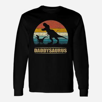 Daddysaurus Fathers Day Gifts T Rex Daddy Saurus Unisex Long Sleeve | Crazezy UK