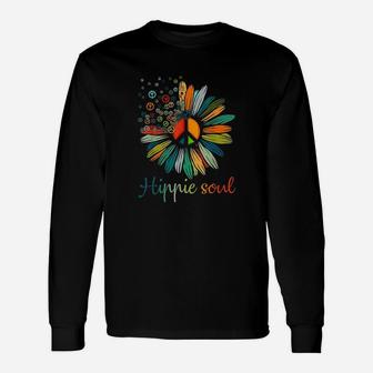 Daisy Peace Sign Hippie Soul Flower Lovers Gifts Unisex Long Sleeve | Crazezy