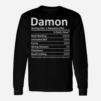 Damon Nutrition Funny Birthday Personalized Name Gift Idea Unisex Long Sleeve | Crazezy AU