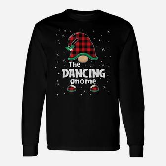Dancing Gnome Buffalo Plaid Matching Christmas Gift Pajama Unisex Long Sleeve | Crazezy