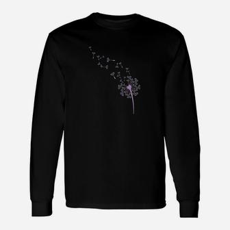 Dandelion Seeds Purple Unisex Long Sleeve | Crazezy AU