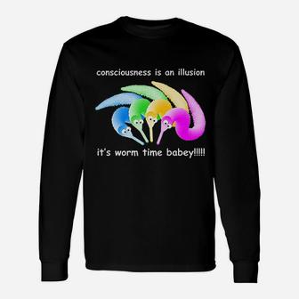Death Is Inevitable Magic Worm On A String Meme Gifts Unisex Long Sleeve | Crazezy CA