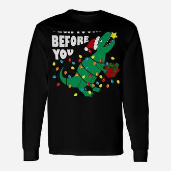 Deck Yourself Before You Rex Yourself Christmas Xmas Gift Sweatshirt Unisex Long Sleeve | Crazezy CA