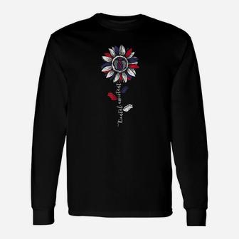Dental Assistant Sunflower American Flag 4Th Of July Unisex Long Sleeve | Crazezy AU
