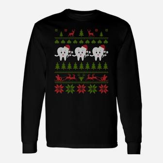 Dentist Ugly Christmas Sweatshirt Xmas Costume Unisex Long Sleeve | Crazezy DE