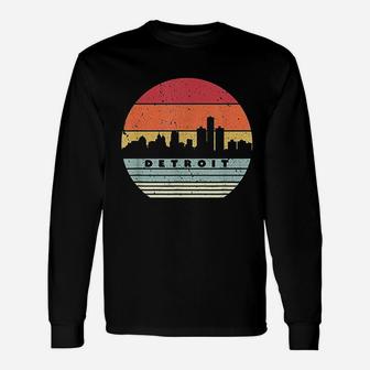 Detroit Skyline Unisex Long Sleeve | Crazezy