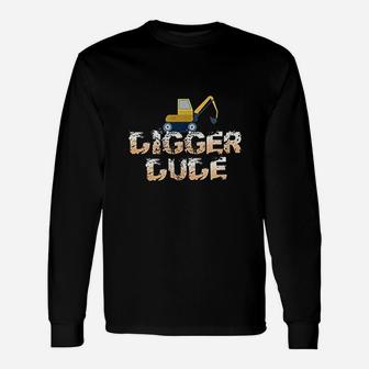 Digger Dude Construction Digger Long Sleeve T-Shirt - Thegiftio UK
