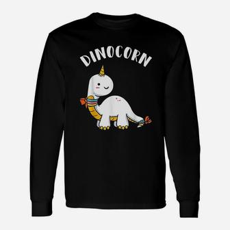 Dinocorn Dinosaur Lover Unicorn Long Sleeve T-Shirt - Thegiftio UK