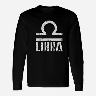 Distressed Libra Sign Unisex Long Sleeve | Crazezy AU