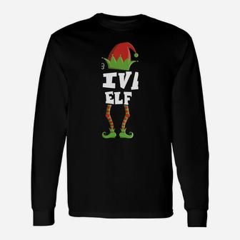 Diva Elf Xmas Pajama Family Matching Christmas Group Gift Sweatshirt Unisex Long Sleeve | Crazezy UK