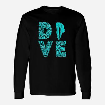 Dive Springboard Diver Diving Board Long Sleeve T-Shirt - Thegiftio UK