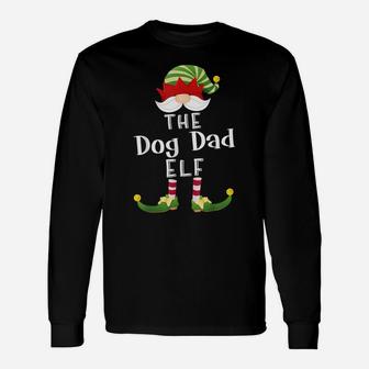 Dog Dad Elf Group Christmas Funny Pajama Party Unisex Long Sleeve | Crazezy CA