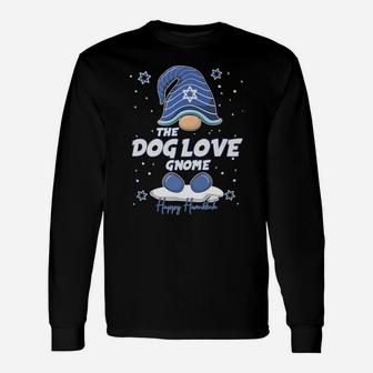 Dog Love Gnome Funny Hanukkah Family Matching Gift Pajama Unisex Long Sleeve | Crazezy AU