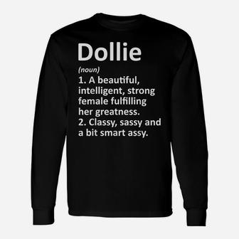 Dollie Definition Personalized Name Funny Christmas Gift Unisex Long Sleeve | Crazezy