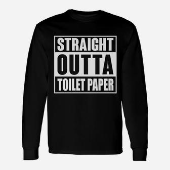Donkey Straight Outta Toilet Paper Unisex Long Sleeve | Crazezy CA