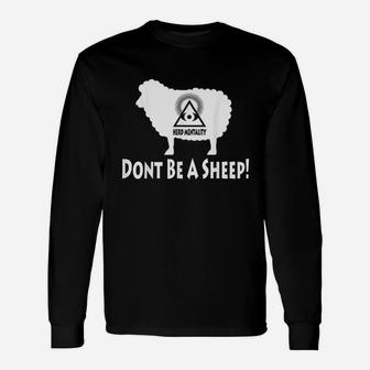 Dont Be A Sheep Unisex Long Sleeve | Crazezy UK