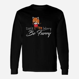 Dont Worry Be Furry Long Sleeve T-Shirt - Thegiftio UK