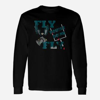 Double Doink Fly Eagles Fly Long Sleeve T-Shirt - Thegiftio