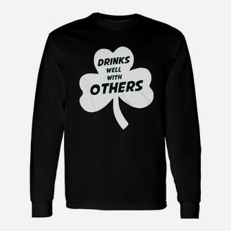 Drinks Well With Others Unisex Long Sleeve | Crazezy DE