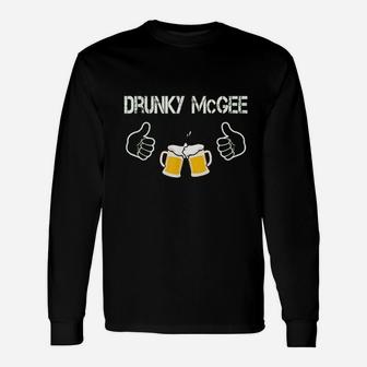 Im Drunky Mcgee Couple St Patricks Day Long Sleeve T-Shirt - Thegiftio UK