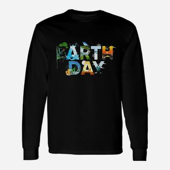 Earth Day Environmental Protection Save Tree Animals Unisex Long Sleeve | Crazezy UK