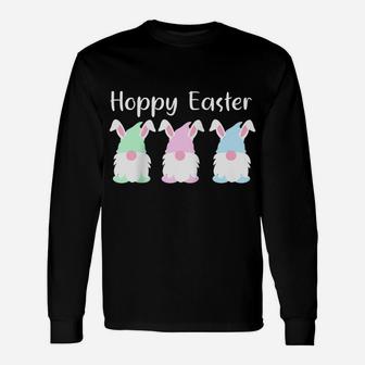 Easter Bunny Gnome Shirt Happy Easter Pun Spring Decor Raglan Baseball Tee Unisex Long Sleeve | Crazezy AU