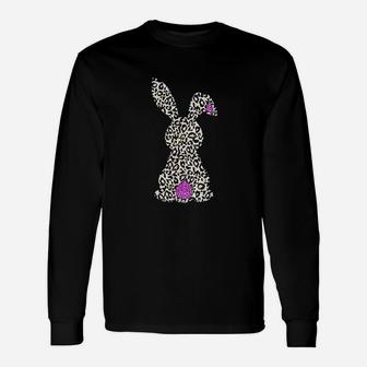 Easter Bunny Leopard Bunny Unisex Long Sleeve | Crazezy CA