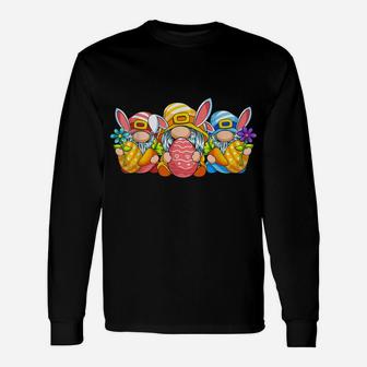 Easter Gnome Egg Hunting - Cute Gnomes Holding Easter Egg Unisex Long Sleeve | Crazezy CA