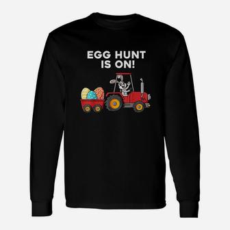 Egg Hunt Is On Easter Day Bunny Unisex Long Sleeve | Crazezy UK