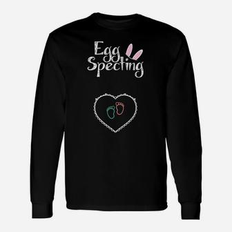 Eggspecting Pregnancy Announcement Easter Baby Steps Long Sleeve T-Shirt - Thegiftio UK