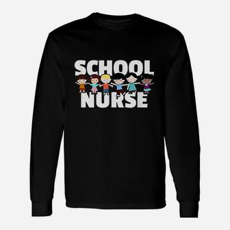 Elementary School Nurse Fun Back To School Nursing Unisex Long Sleeve | Crazezy UK