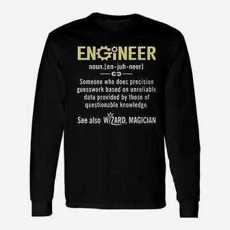 Engineer Funny Engineer Meaning Unisex Long Sleeve | Crazezy UK