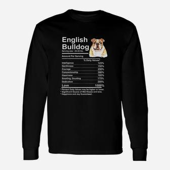 English Bulldog Unisex Long Sleeve | Crazezy UK