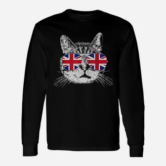 English England Cat Lover British Unisex Long Sleeve | Crazezy