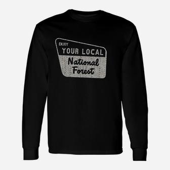 Enjoy Your National Forest Vintage Camping Mountains Unisex Long Sleeve | Crazezy