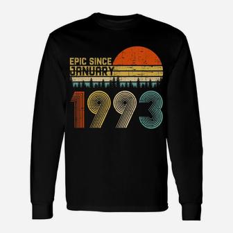 Epic Since January 1993 27Th Birthday Gift 27 Years Old Unisex Long Sleeve | Crazezy CA