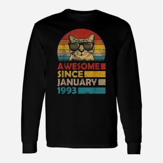Epic Since January 1993 27Th Birthday Gift 27 Yrs Old Unisex Long Sleeve | Crazezy