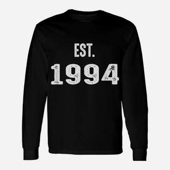 Established Or Est 1994 25Th Birthday Gift Vintage Unisex Long Sleeve | Crazezy CA