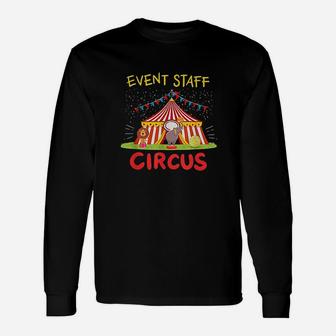 Event Staff Circus Tent Elephant And Lion Unisex Long Sleeve | Crazezy DE