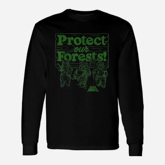 Ewoks Protect Our Forests Camp Graphic Unisex Long Sleeve | Crazezy DE