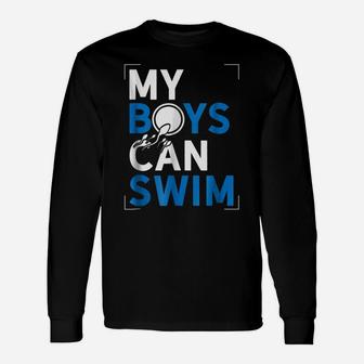 Expectant Father Shirt First Time Daddy Dad Funny Boys Swim Unisex Long Sleeve | Crazezy