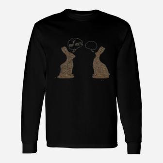 Faceless Chocolate Bunny Funny Half Eaten Easter Gift Unisex Long Sleeve | Crazezy AU