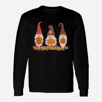 Fall Gnomes And Autumn Leaves Long Sleeve T-Shirt - Thegiftio UK